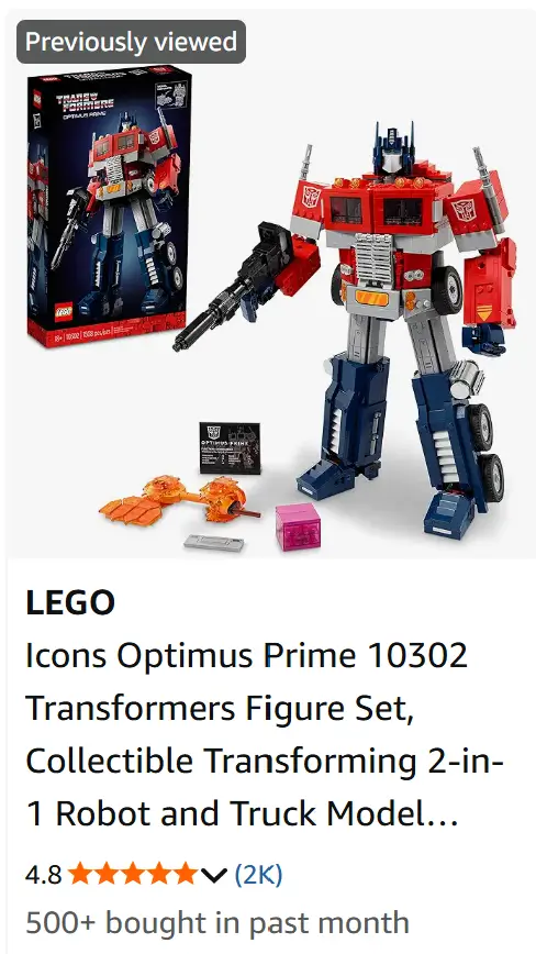 Lego Optimus Prime.