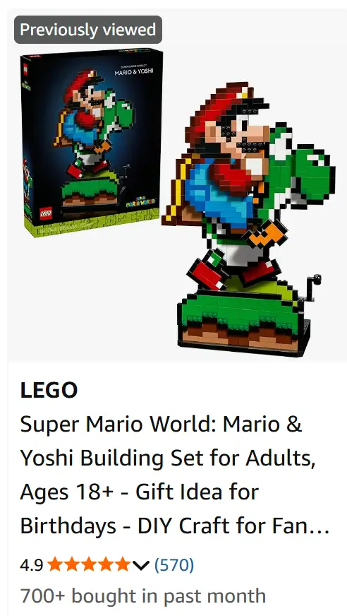 Lego Mario and Yoshi.