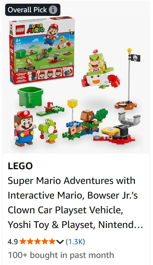 Lego Mario adventures.