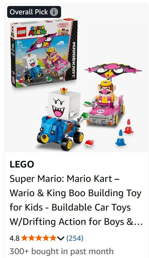 Lego Wario and King Boo.