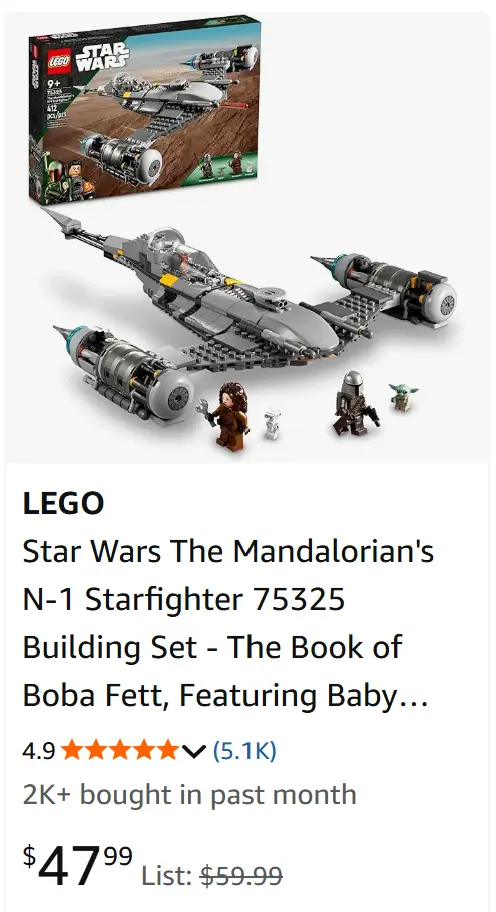 Lego star wars mandalorian 75325.