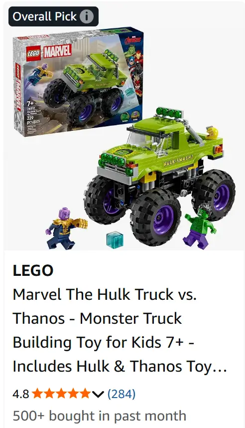 Lego Hulk vs Thanos