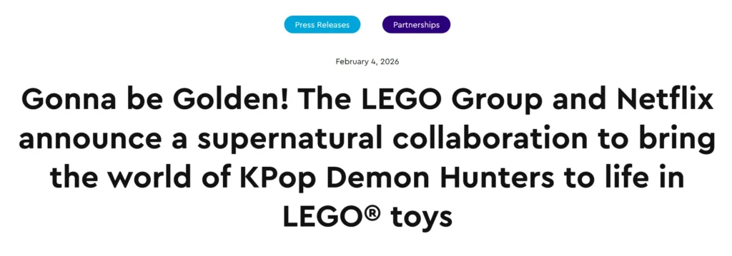 Lego and Kpop demon hunters collab.
