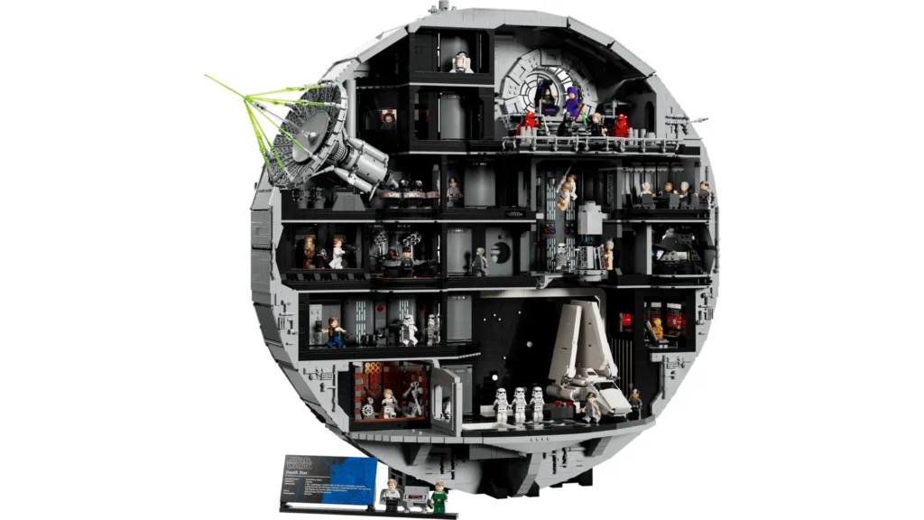 Lego star wars death star.