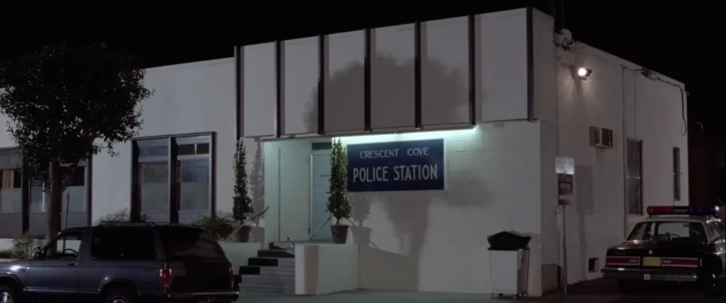 Police station.