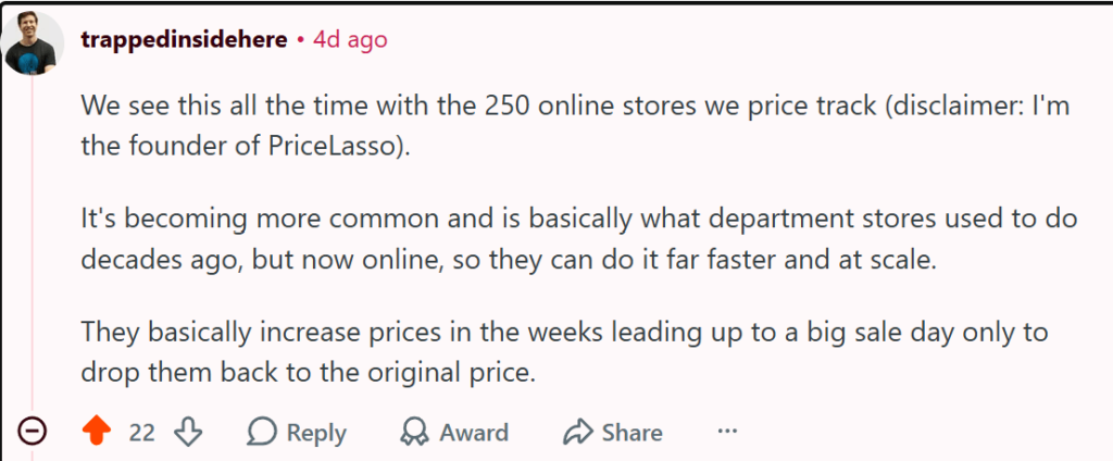 Pricelasso talking about how companies price items.