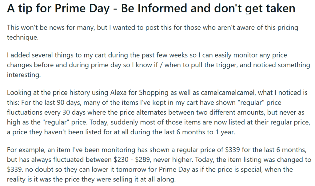 Amazon tips for deals.