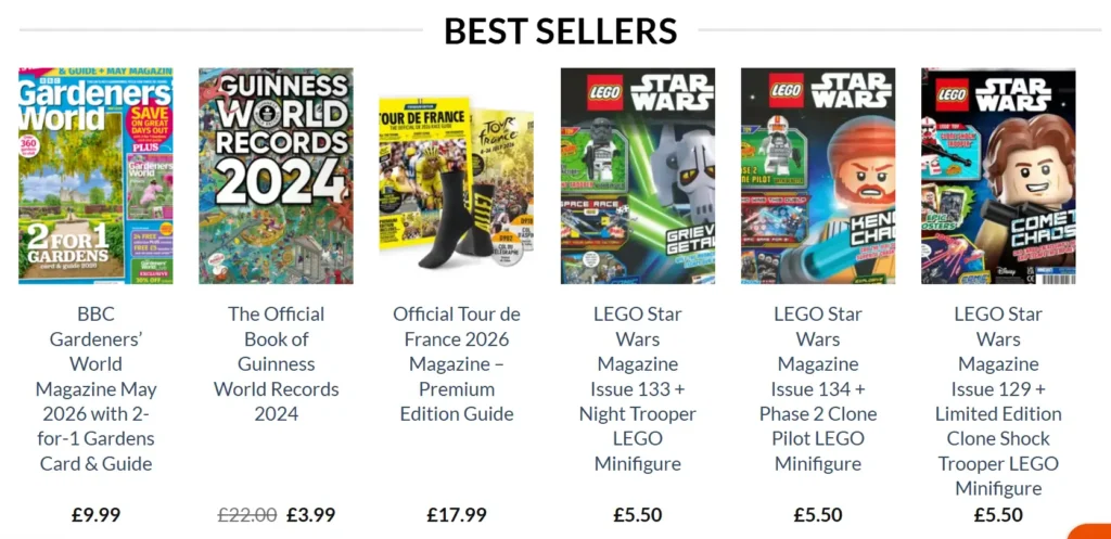 Lego Star Wars magazine sold out.