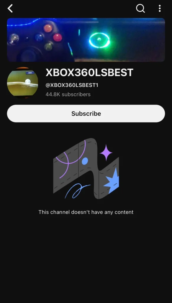 YouTube channel locked.