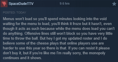 Performance issues.