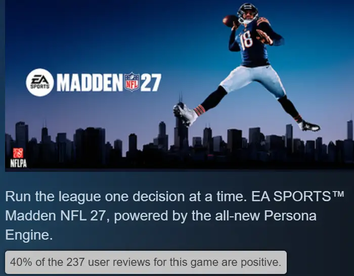 40% madden score.