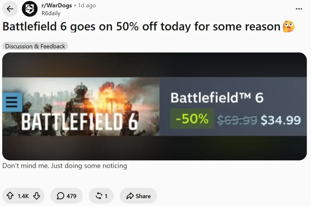 Battlefield is scared.