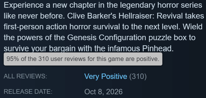 High steam score.