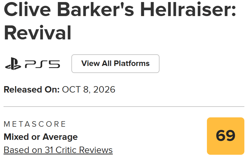 Metacritic is low.